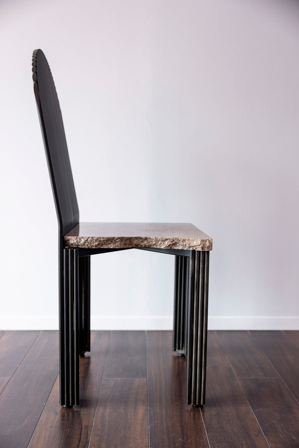 Granite and Steel Collection Chair