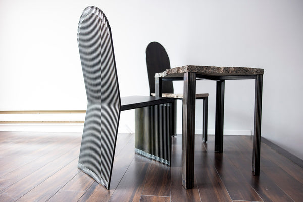 Granite and Steel Collection Tables